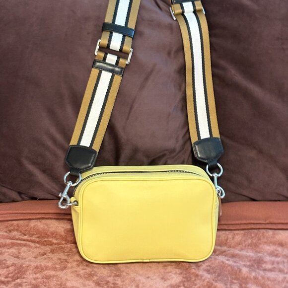 Marc Jacobs Flash Leather Shoulder Bag Lemon - Picture 7 of 14